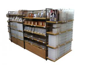 热销商超钢木货架 中纤板超市便利店货架批发定做