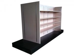 三聚氰胺钢木超市货架 中纤板商场超市展示货架厂价直销
